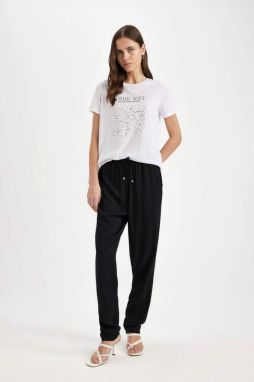 DEFACTO Pocket Elastic Waist Woven Trousers