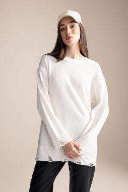 DEFACTO Regular Fit Crew Neck Tunic