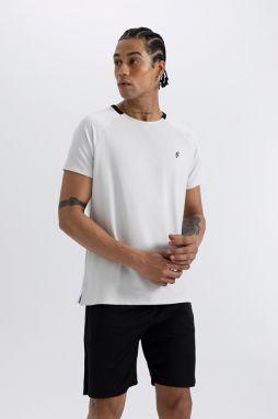 DEFACTO Fit Standard Fit Crew Neck Athlete Heavy Fabric Short Sleeve T-Shirt