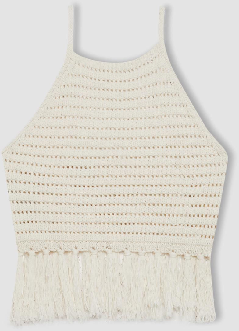 DEFACTO Fitted Crochet Barbell Collar Undershirt