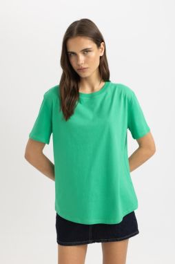 DEFACTO Regular Fit Crew Neck Combed Cotton Short Sleeve T-Shirt