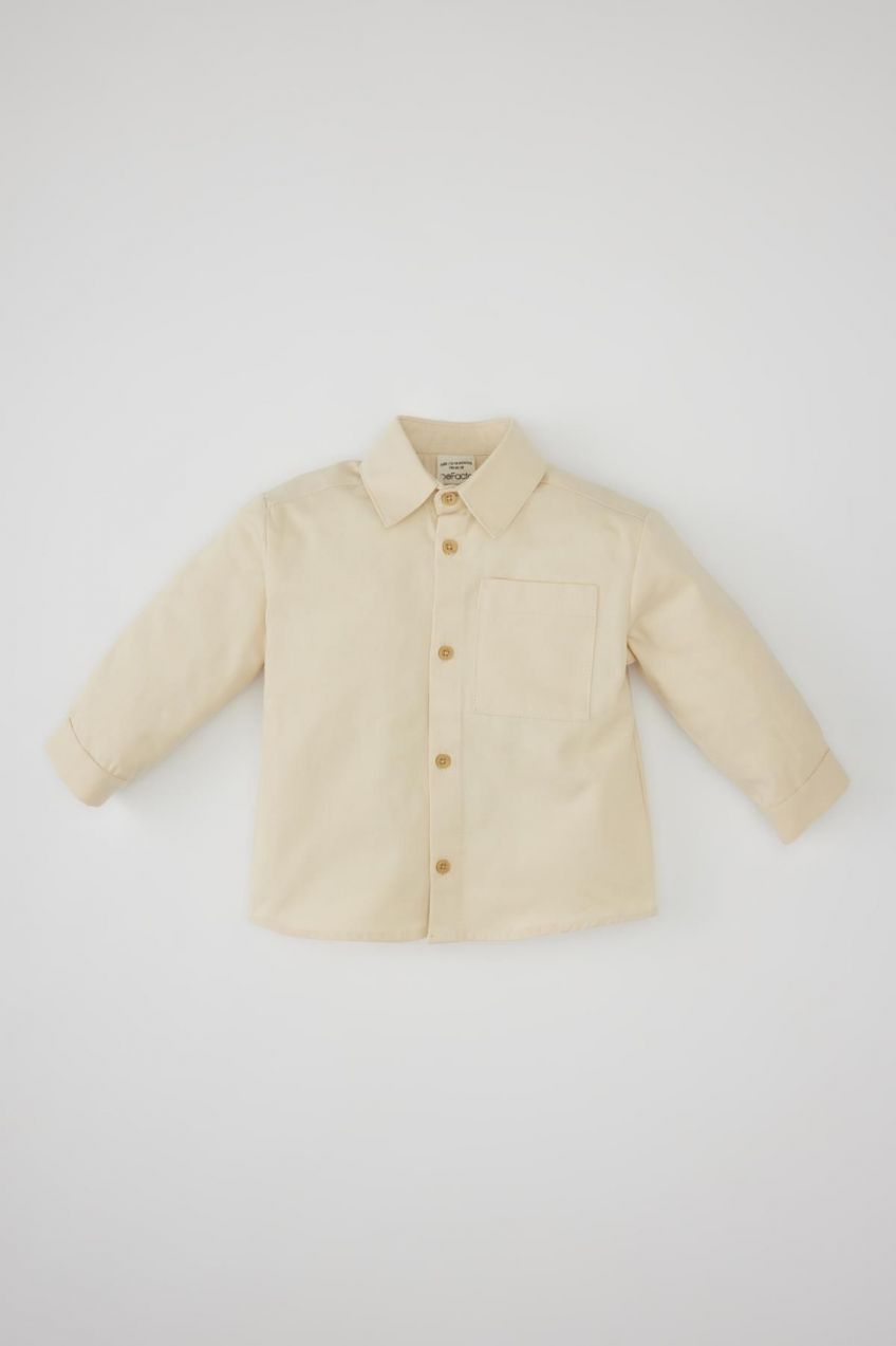DEFACTO Baby Boy Gabardine Long Sleeve Shirt