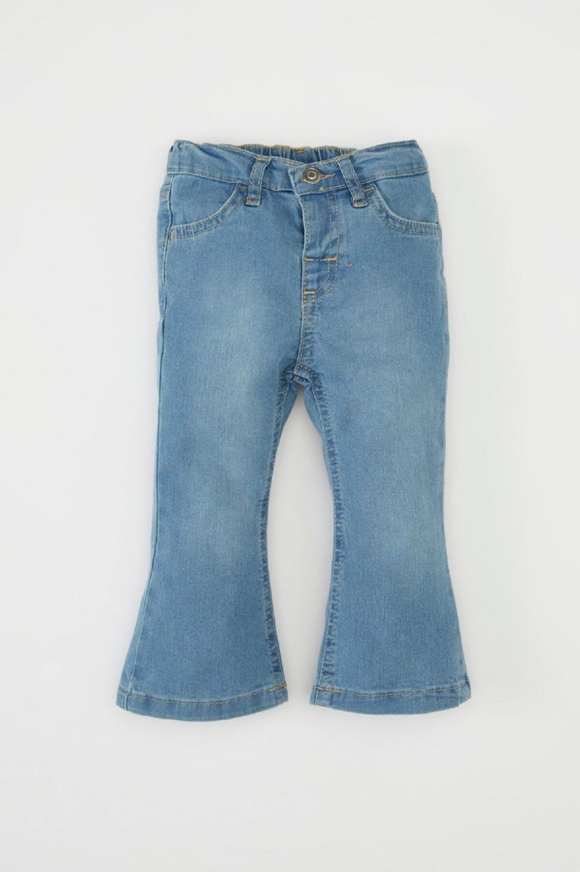 DEFACTO Baby Girl Elastic Banded Leg Jean Pants