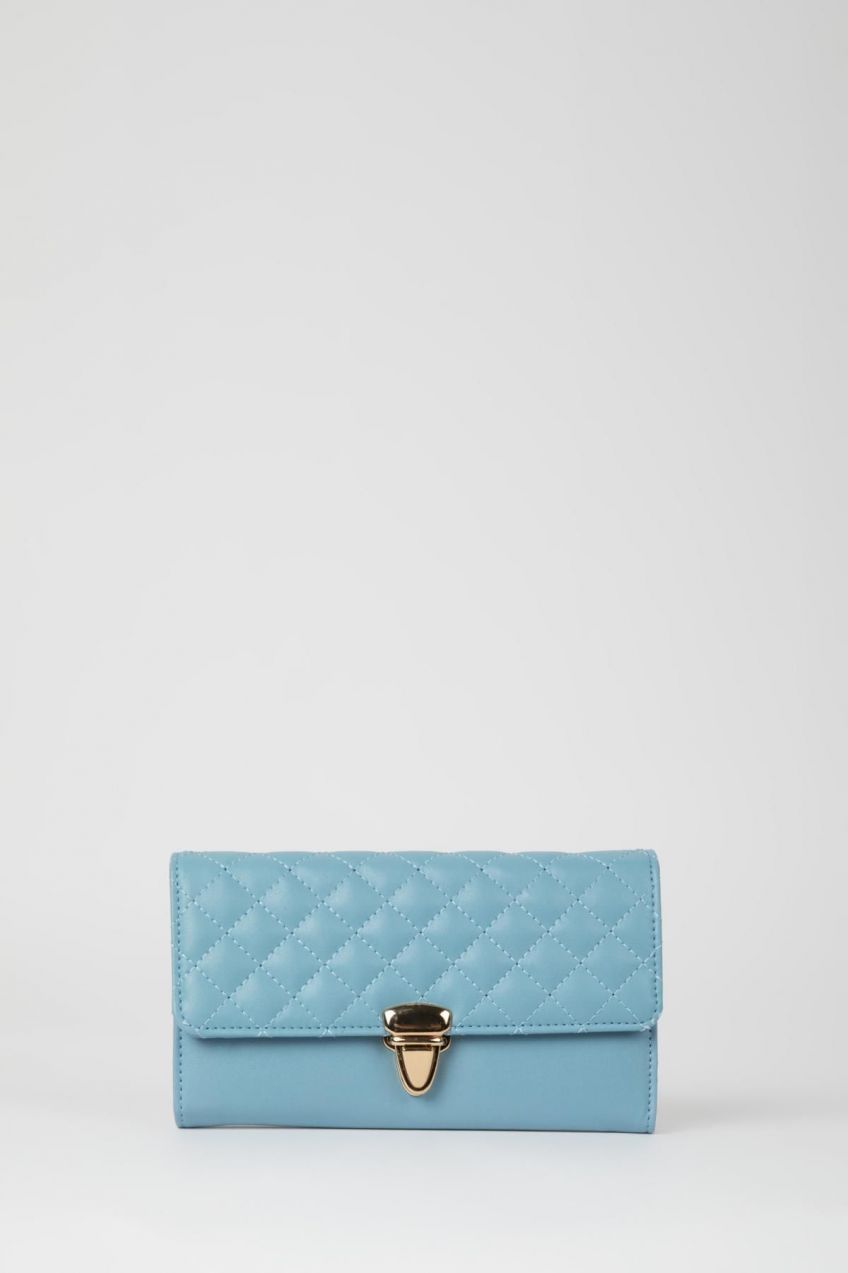 DEFACTO Women's Quilted Faux Leather Wallet