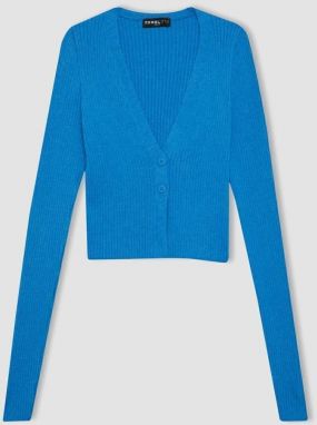 DEFACTO Coool Regular Fit V Neck Knit Cardigan