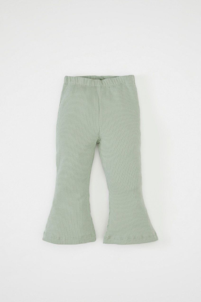 DEFACTO Baby Girl Bell-bottomed Ribbed Camisole Leggings