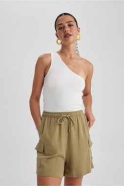 DEFACTO Slim Fit One-Shoulder Ribbed Camisole Undershirt