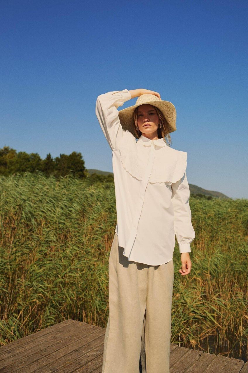 Manuka x DeFacto Poplin Long Sleeve Tunic