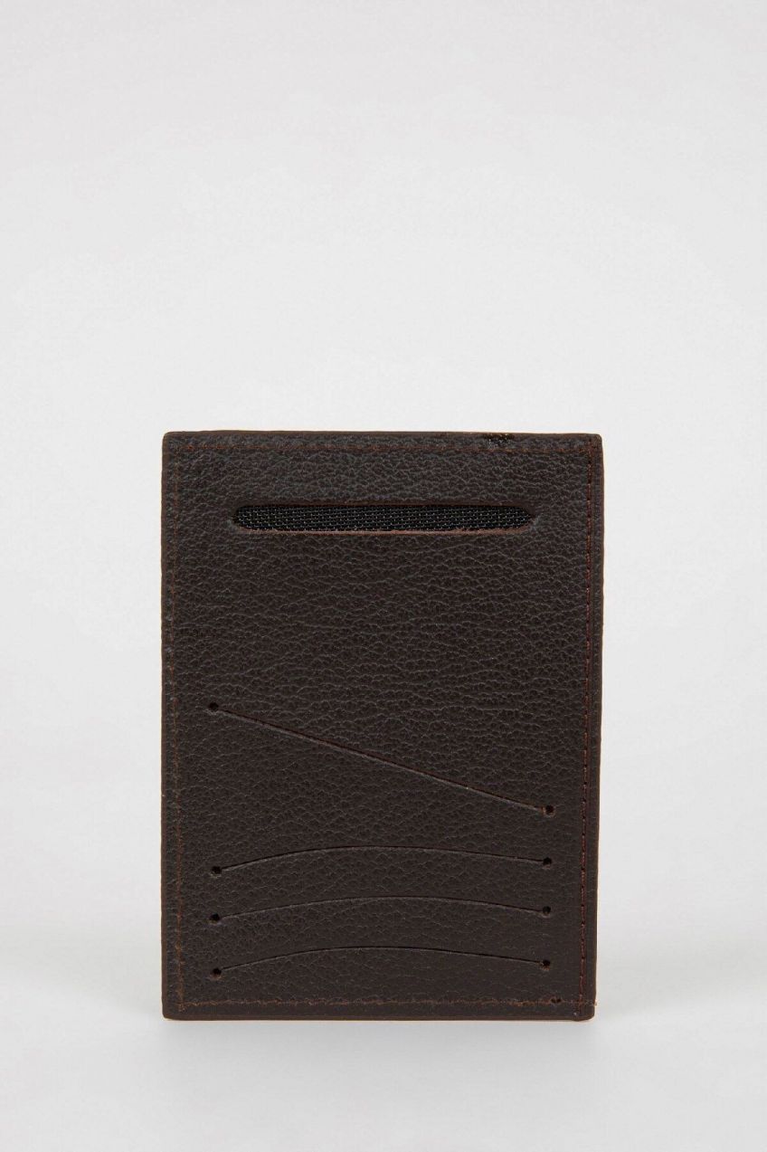 DEFACTO Men's Faux Leather Card Holder