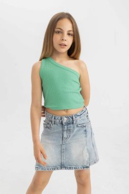 DEFACTO Girl's One Shoulder Tank Top