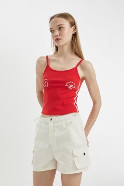 DEFACTO Cool Fitted Sports Printed Ribbed Undershirt