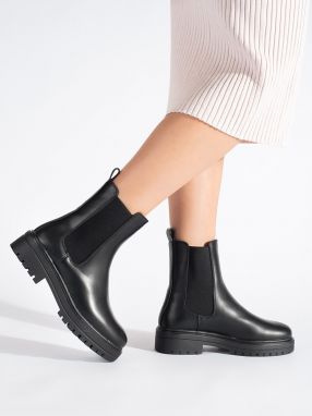 Women's black Chelsea boots Sergio Leone