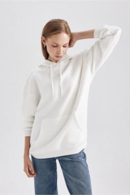 DEFACTO Oversize Fit Hooded Thick Sweatshirt