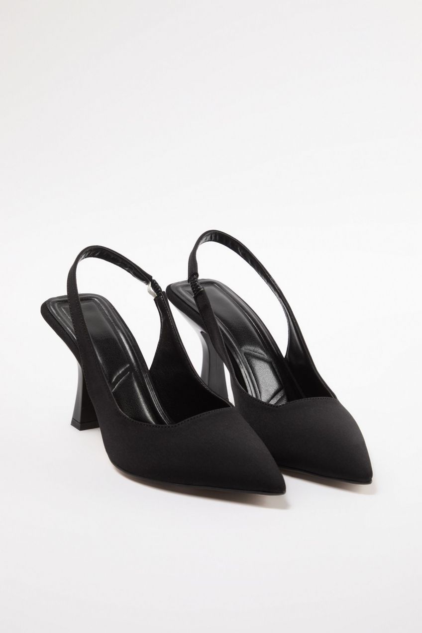 Trendyol Black Pointed Toe Women's Thin Heel Shoes