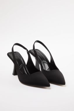 Trendyol Black Pointed Toe Women's Thin Heel Shoes