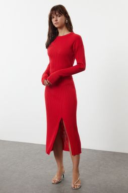 Trendyol Red Crop Skirt Knitwear Two Piece Set