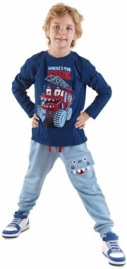 Denokids Monster Firefighter Boys T-shirt Sweatpants Set
