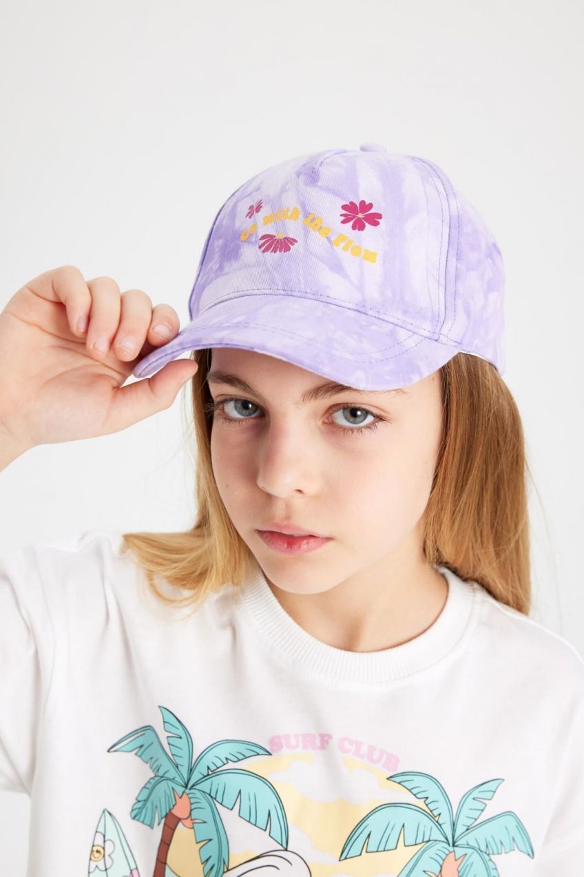 DEFACTO Girl's Embroidered Baseball and Basketball Cap