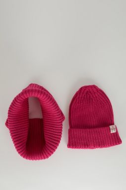 DEFACTO Girl's Scarf and Beret 2-Piece Knitwear Set