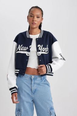 DEFACTO Oversize Fit Thick Fabric Bomber Jacket