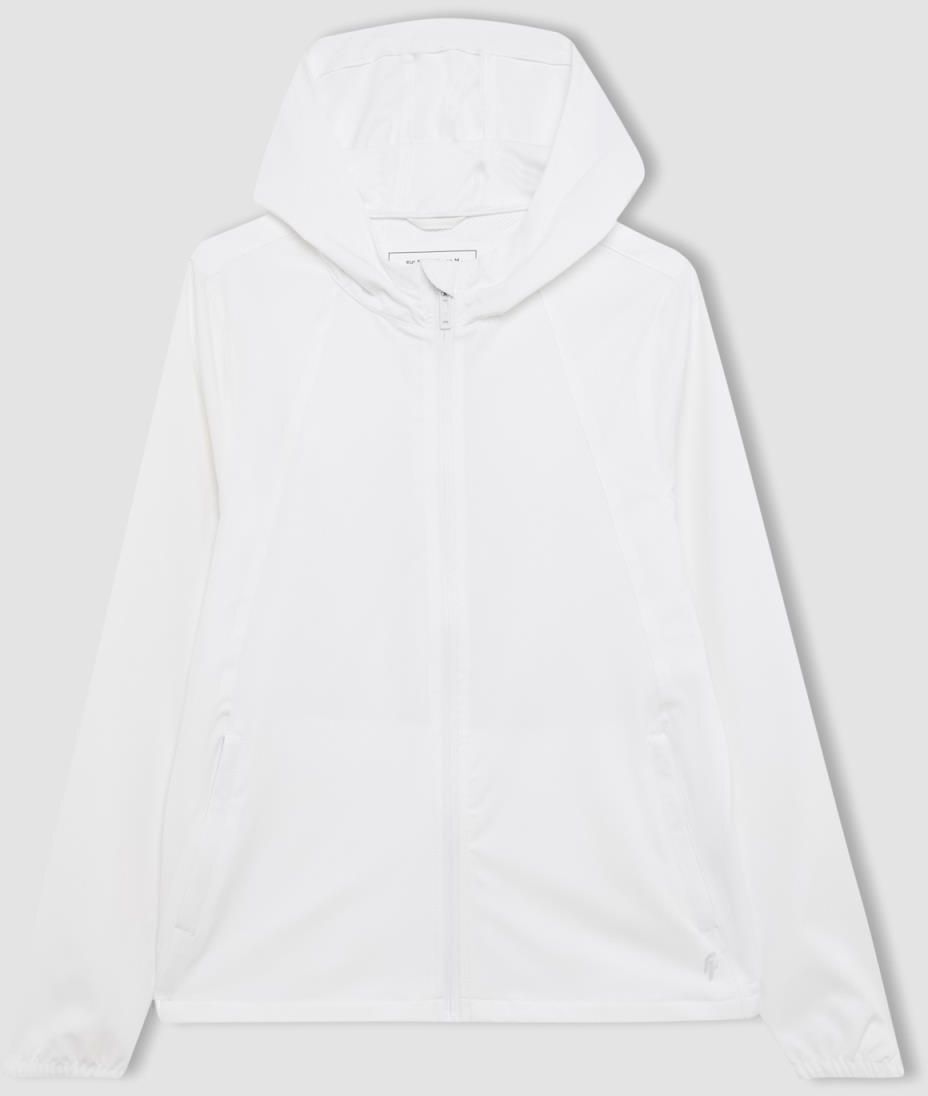 DEFACTO Fit Water Repellent Slim Fit Hooded Mesh Lined Flexible Textured Coat