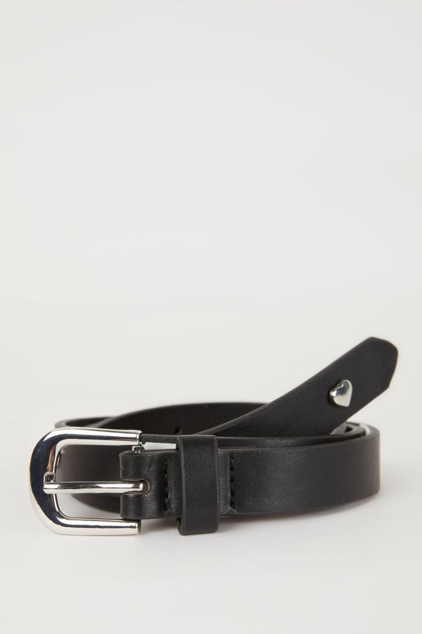 DEFACTO Women's Faux Leather Classic Belt