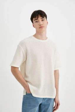 DEFACTO Comfort Fit Crew Neck Short Sleeve T-Shirt