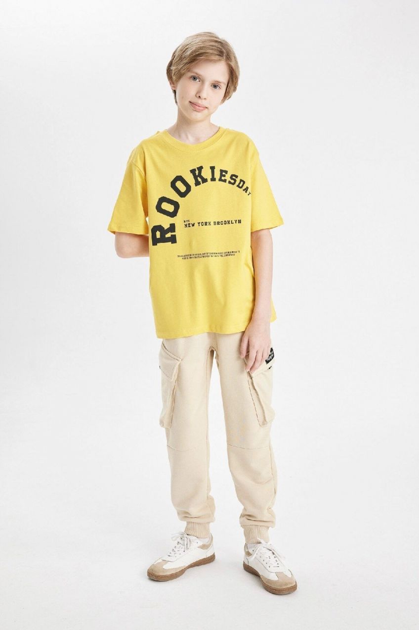 DEFACTO Boys Cargo Pocket School Sweatpants