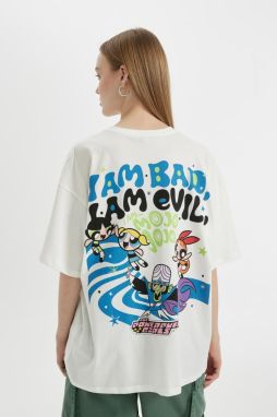 DEFACTO Cool PowerPuff Girls Oversize Fit Crew Neck Printed Short Sleeve T-Shirt