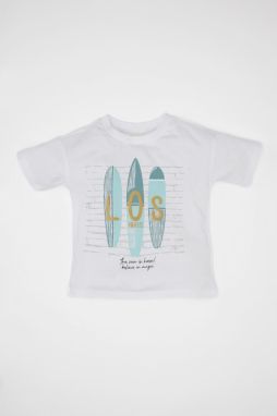DEFACTO Baby Boy Printed Short Sleeve T-Shirt