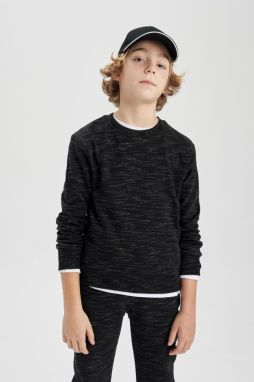 DEFACTO Boy's Crew Neck Sweatshirt