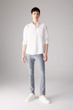 DEFACTO Slim Fit Chino Canvas Trousers