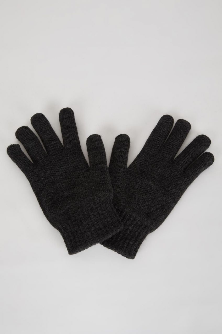 DEFACTO Men's Basic Knitwear Gloves