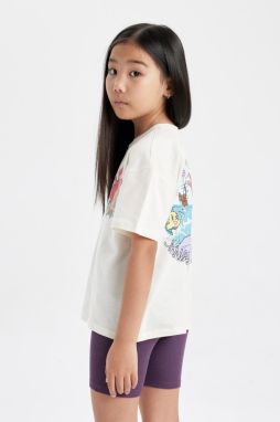 DEFACTO Girl Disney Princess Relax Fit Short Sleeve T-Shirt