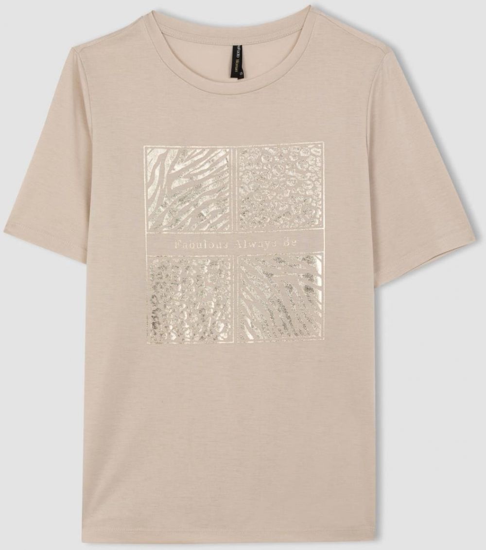 DEFACTO Regular Fit Crew Neck Short Sleeve T-Shirt