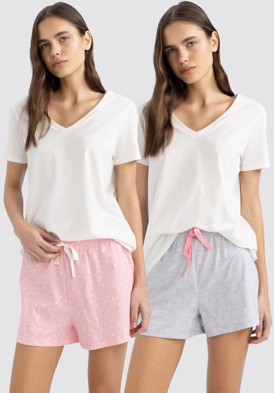 DEFACTO Fall In Love 2-Piece Shorts Sleepwear Bottom