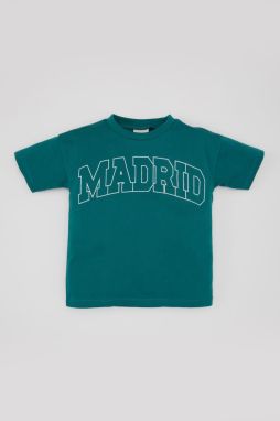 DEFACTO Baby Boy Crew Neck Printed Short Sleeve T-Shirt