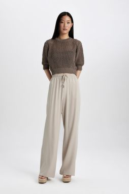 DEFACTO Florida High Waist Wide Leg Belmando Trousers with Pockets