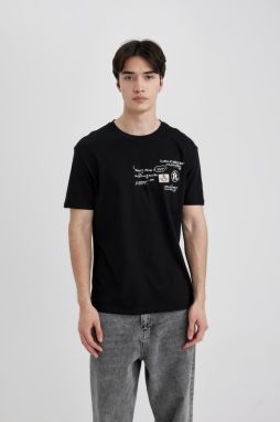 DEFACTO Regular Fit Crew Neck Printed Short Sleeve T-Shirt