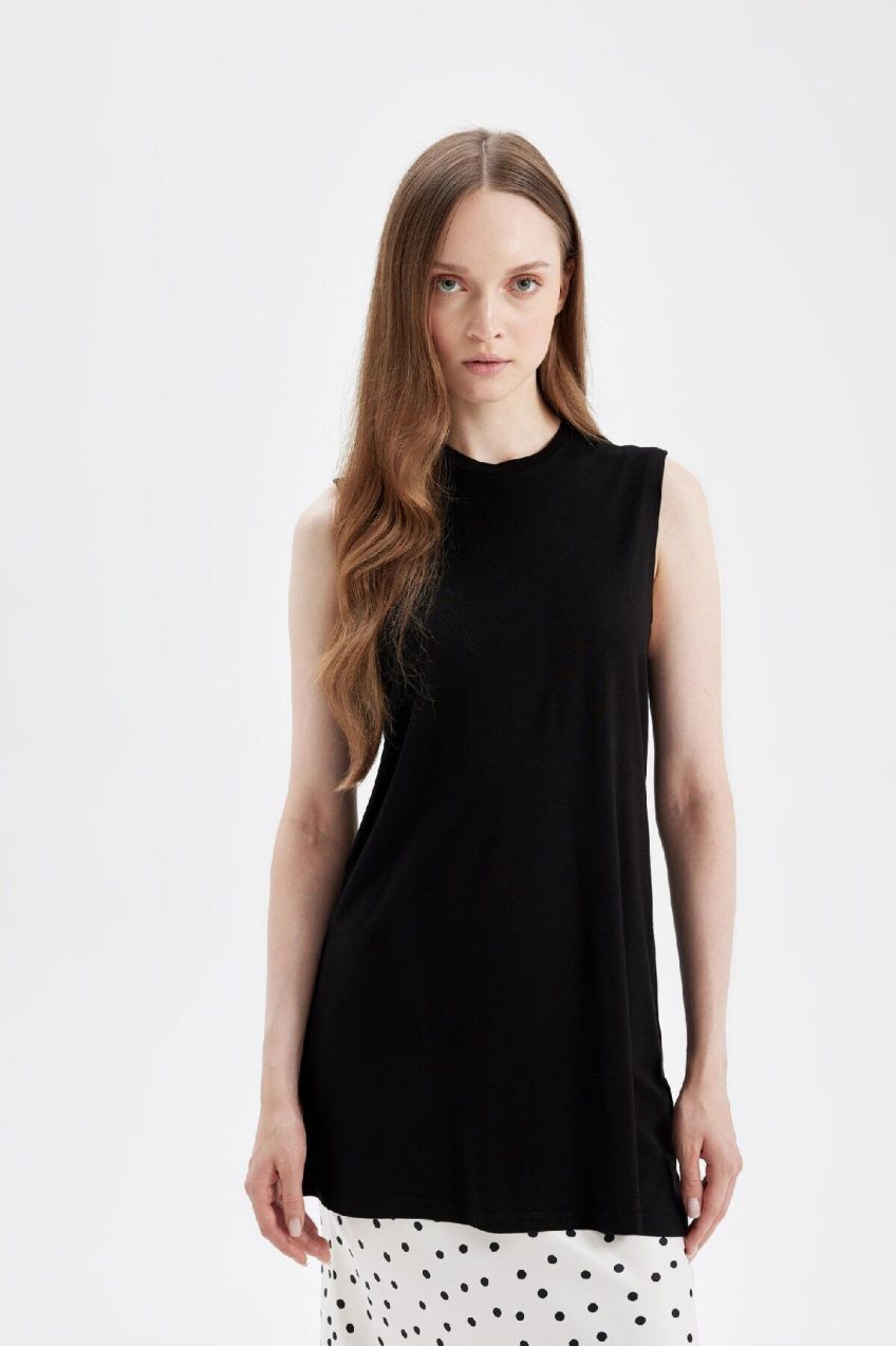 DEFACTO Regular Fit Sleeveless Tank Tunic
