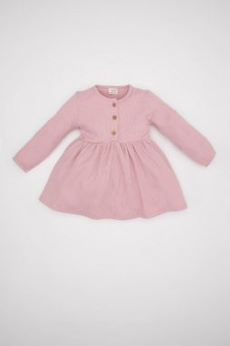 DEFACTO Baby Girl Long Sleeve Ribbed Camisole Dress
