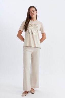 DEFACTO Wide Leg Pocket Standard Leg Trousers