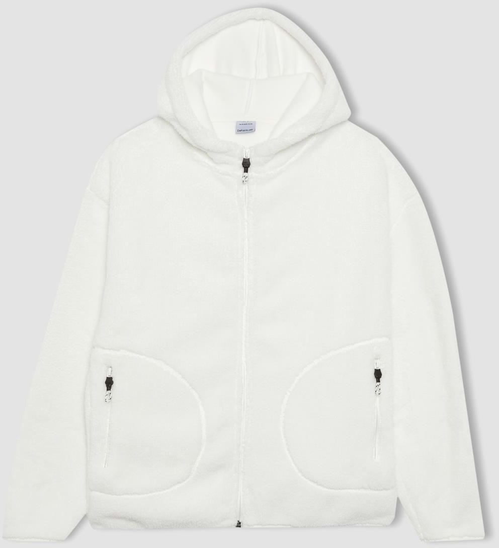 DEFACTO Fit Loose Fit Plush Cardigan