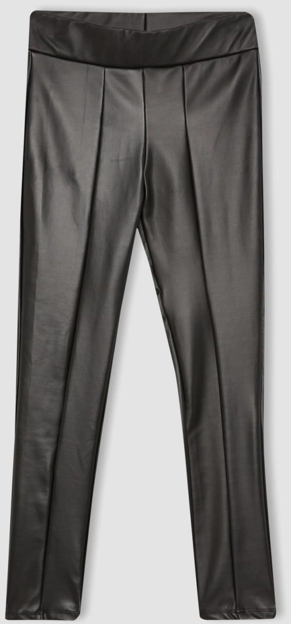 DEFACTO Girl's Long Faux Leather Leggings
