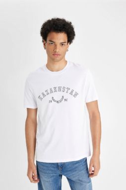 DEFACTO Regular Fit Crew Neck Printed Short Sleeve T-Shirt