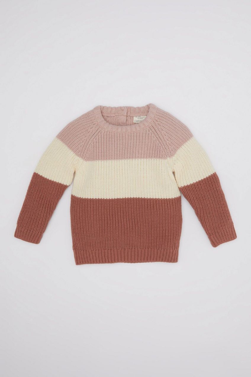 DEFACTO Baby Girl Crew Neck Sweater
