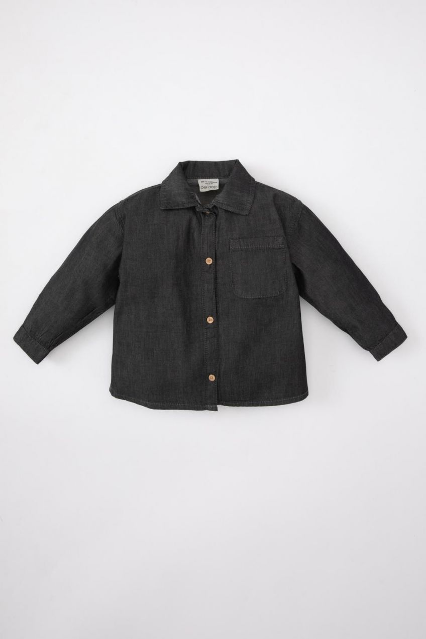 DEFACTO Baby Boy Long Sleeve Jean Shirt