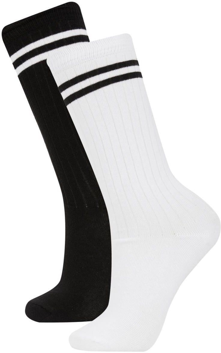 DEFACTO Girls 2-Pack Cotton Long Socks