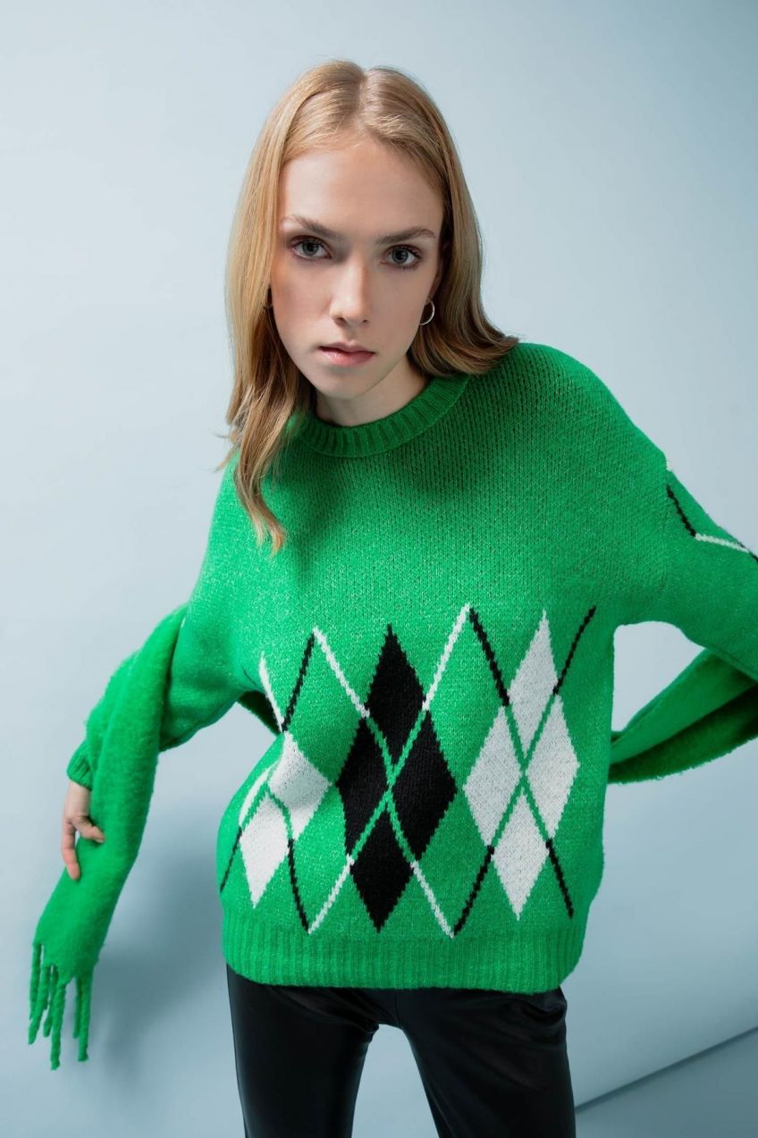 DEFACTO Oversize Fit Crew Neck Sweater