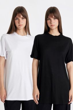 DEFACTO Regular Fit Short Sleeve 2-Piece T-Shirt Tunic